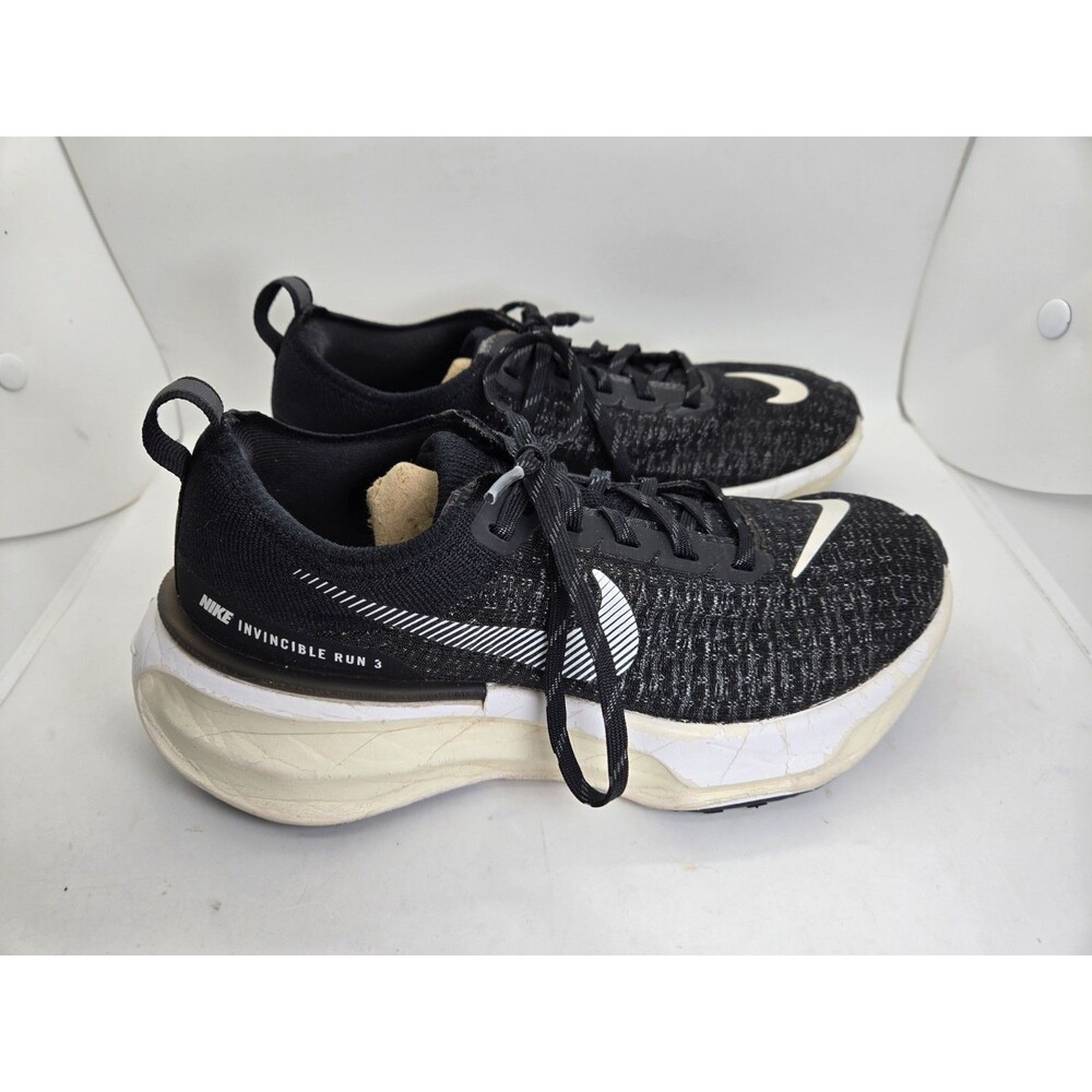 Nike ZoomX Invincible Run Flyknit 3 Shoes Women's 7 Wide Black Running Sneakers